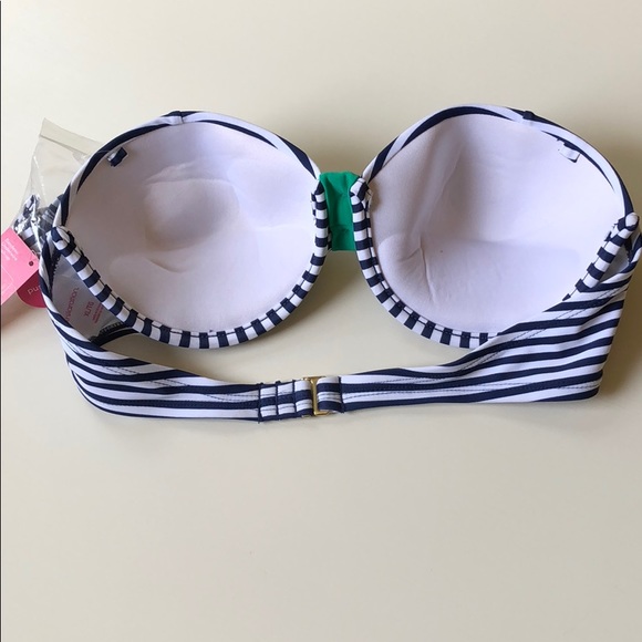 Xhilaration | Nautical Navy & White Striped Bikini | M/XL - Picture 4 of 8